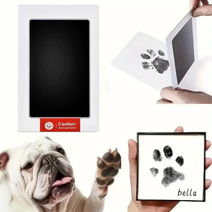 Non-Toxic Inkless Ink Pad Kits, Pet Safe No-Touch, Baby Handprint Footprint, Cat Dog Paw Print, Souvenir for Newborn & Pet Lover