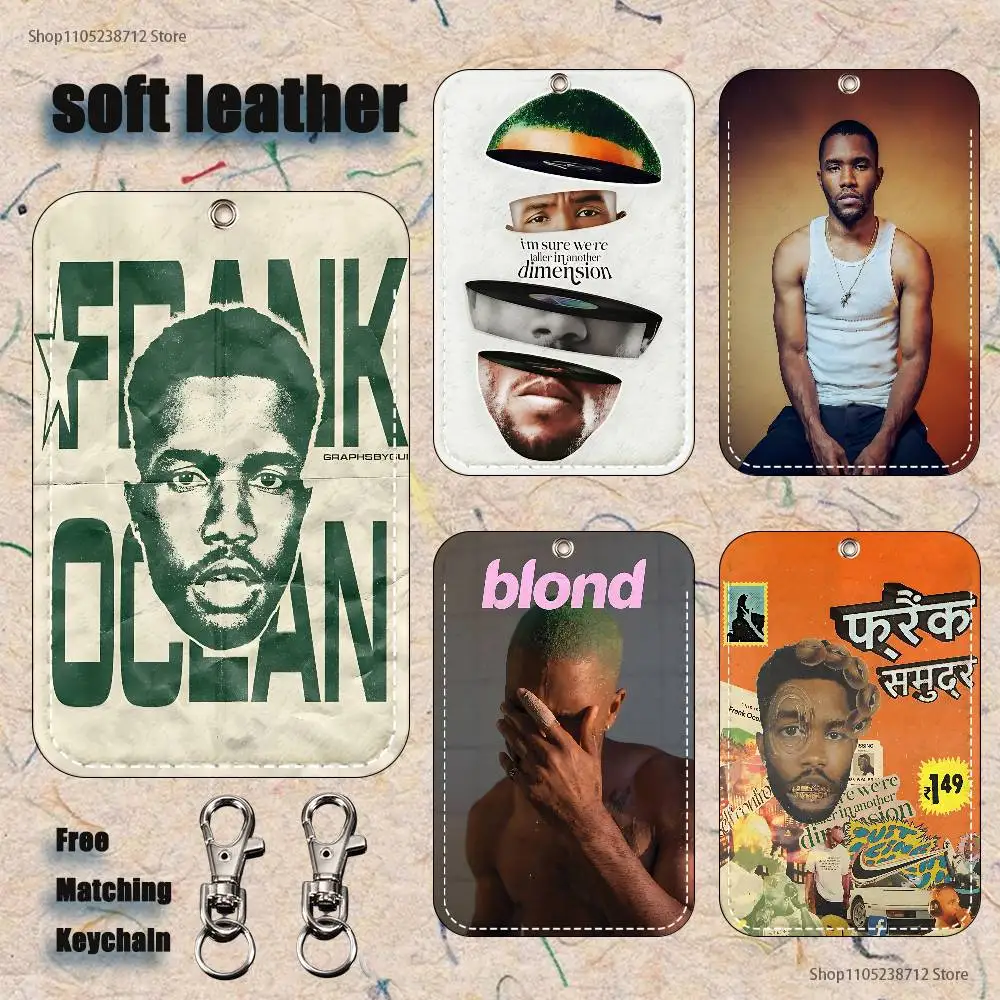 

F-Frank Ocean Blond Holder Keychain For Bank Business Work Card Holder Student Card Protective Case Bus Card