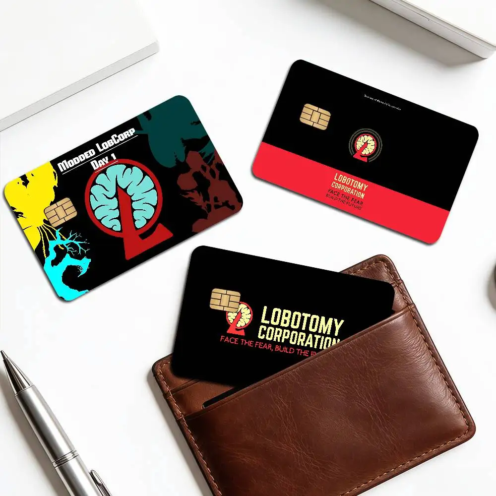 Game Lobotomy Corporation Credit Card Skin Stickers No Adhesive Residue Water Proof for VISA Credit Card Subway Access Card