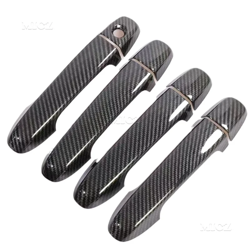 

For Kia Forte Accessories Door Handle Cover Trim Handles Covers Plastic Imitation Carbon Fiber 2009 2010 2011 2012 2013