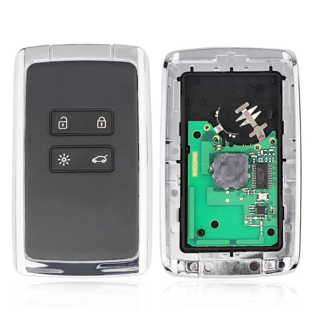 Smart Remote Car Key For Renault Megane 4 Talisman Kadjar Espace Clio 5 Zoe 2 Koleos Captur Scenic 433MHz 4A PCF7953M No Logo view 3