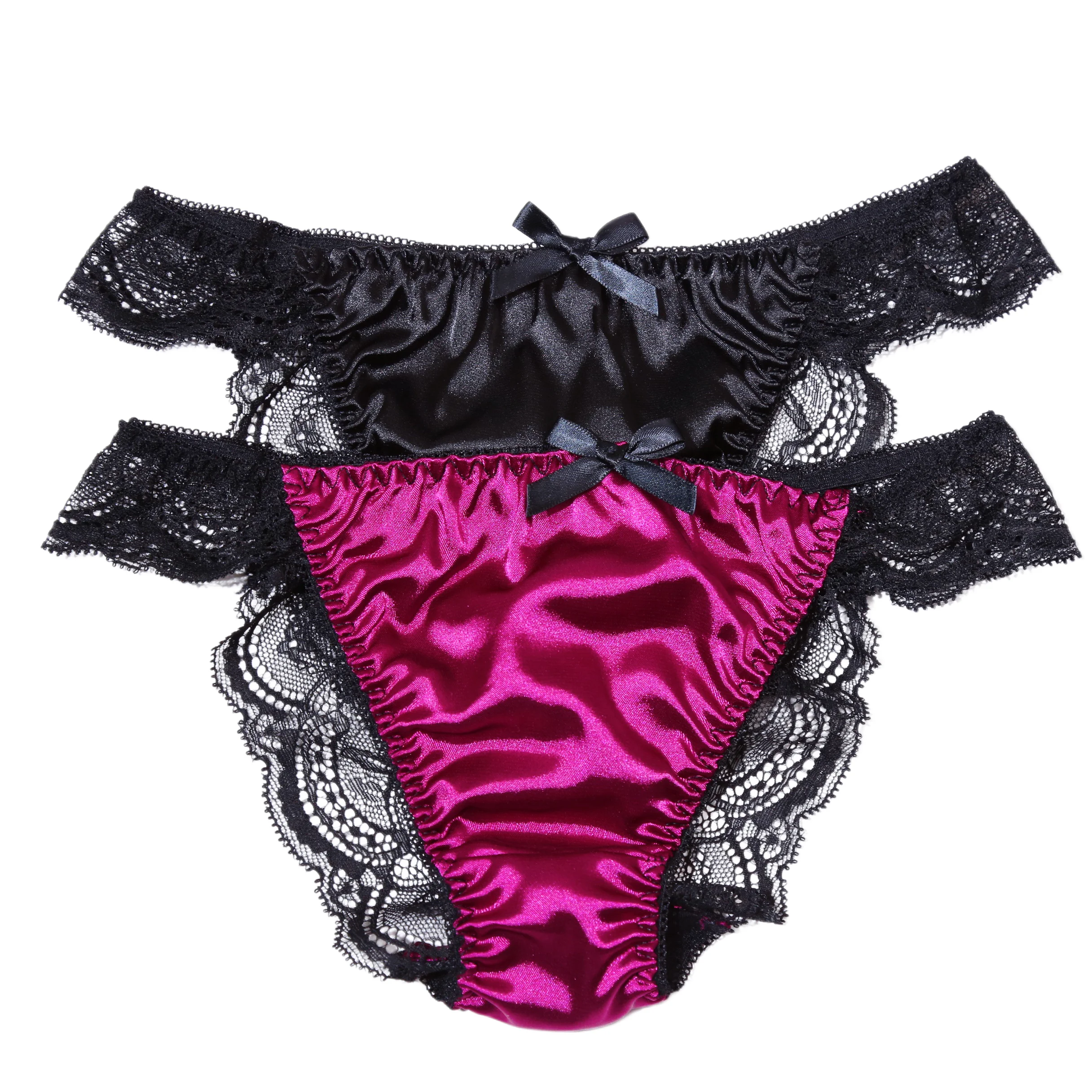 Sexy Lace Trim Low Waist Panties for Women Attractive Irresistible Ladies Underwear Polyester Fiber Quick Dry