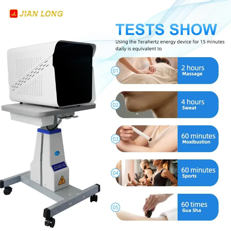 전문 테라헤르츠 치료 800W 고출력 테라헤르츠 장치 대사 부스트 생물학적 에너지 측정기 발 마사지