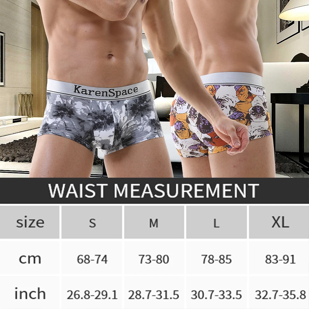 1PC Boxer Shorts Men\'s Ice Silk Underwear Cool Underwear Breathable and Sexy Thin Underwear Wholesale Batch S-XL