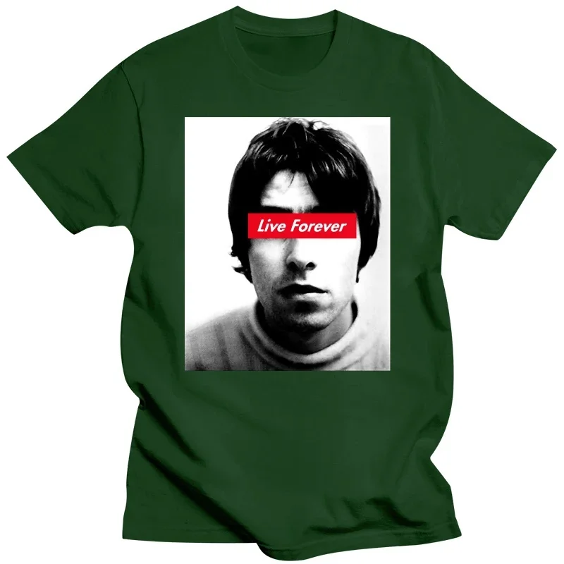 Oasis Live Forever Classic t-Shirt oversized t shirt harajuku men clothing
