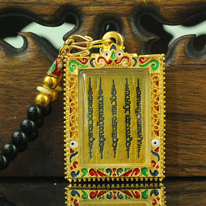 Special Offer 2023 Asia Thailand temple Buddhism 5 Scriptures Omnipotent Buddha Amulet  safety healthy good luck talisman