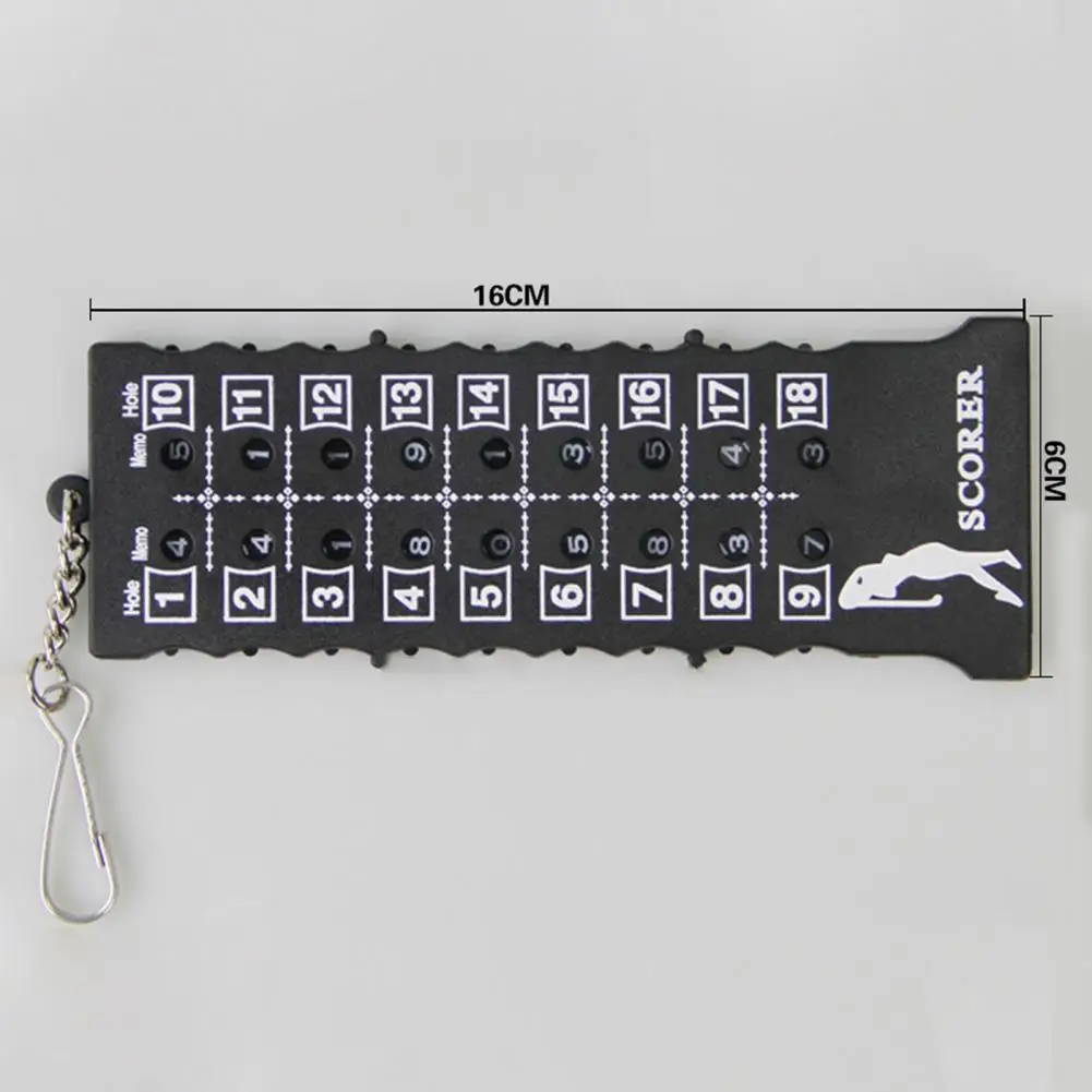 Wear Resistant 18 Hole Scoreboard Matte Texture Golf Stroke Counter Clearly Marked 18 Hole Golf Score Counter  Training Aid