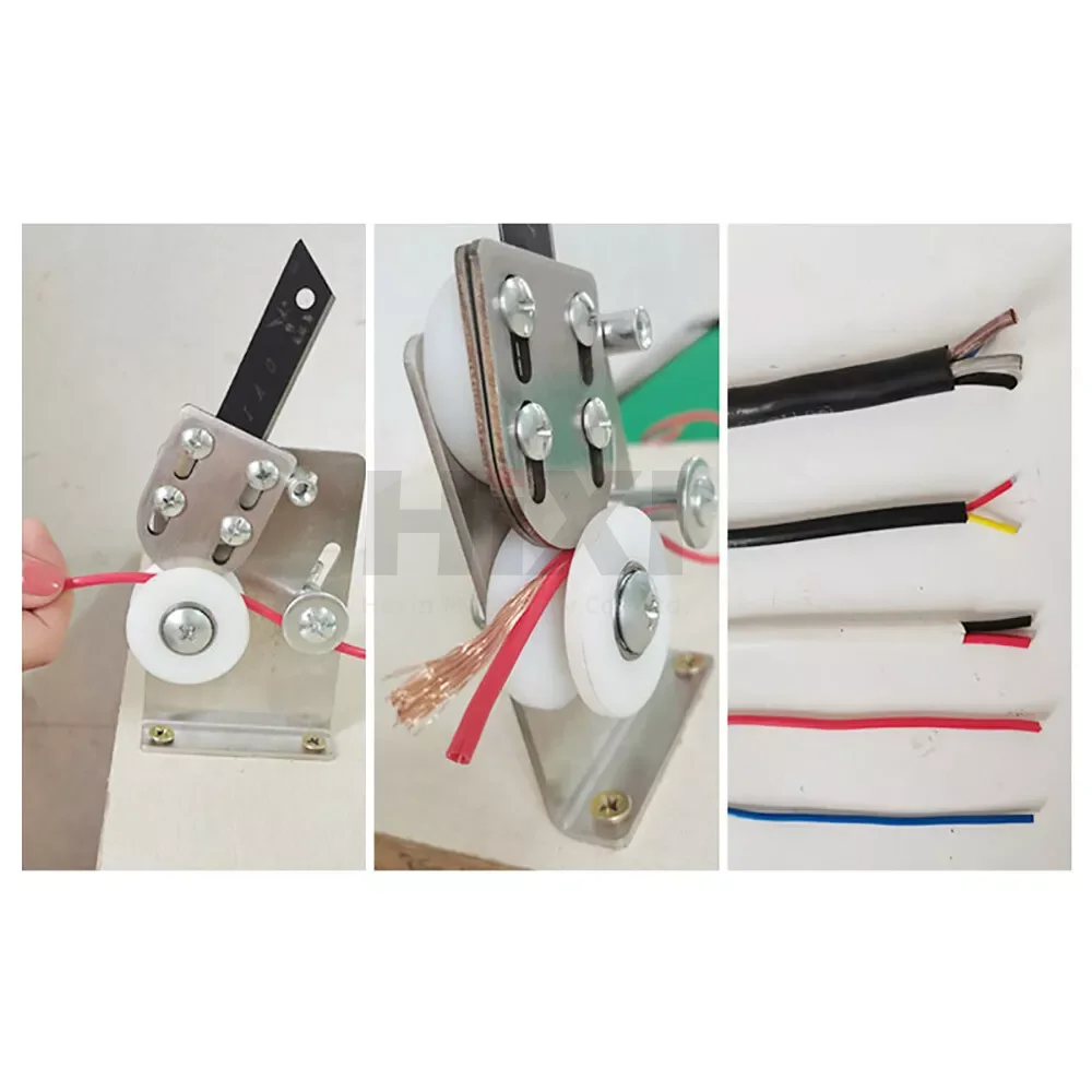 มินิคู่มือเครื่องปอกสายไฟขยะสาย Stripper เครื่องปอกสายเคเบิล