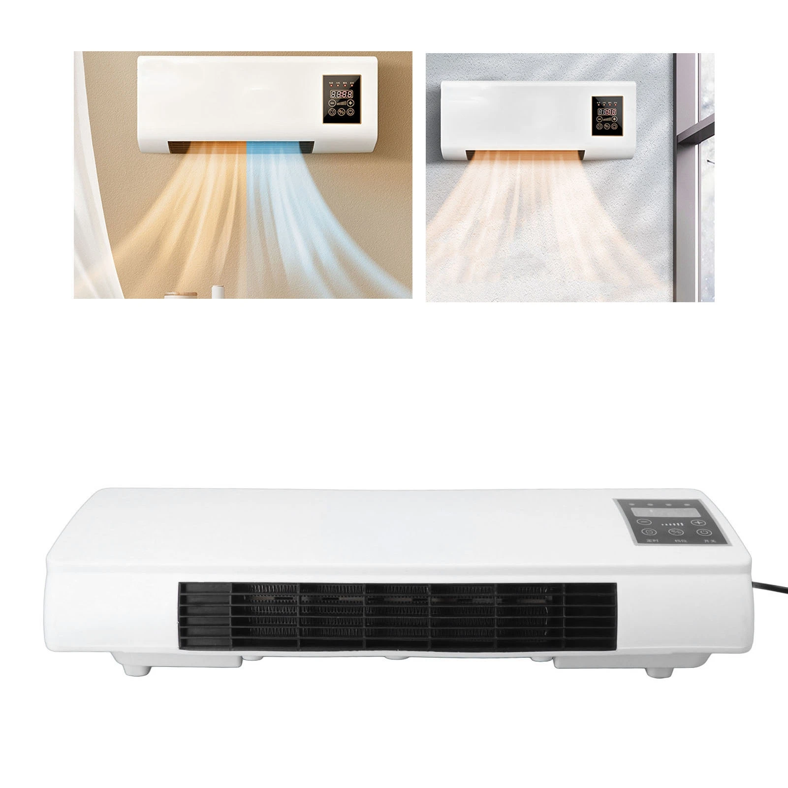 

Мини-кондиционер 2 в 1, электрический обогреватель, настенный портативный кондиционер с дистанционным управлением