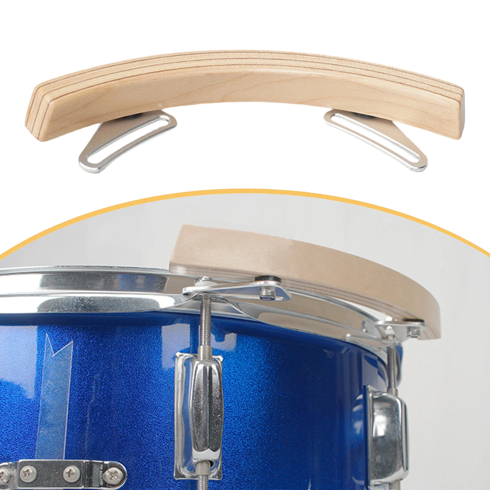 Snare Drum Rimshots Block Practice Wood Rim Clicker Rim Click Block Rims Device for Party Instrument Teaching Aid Performance