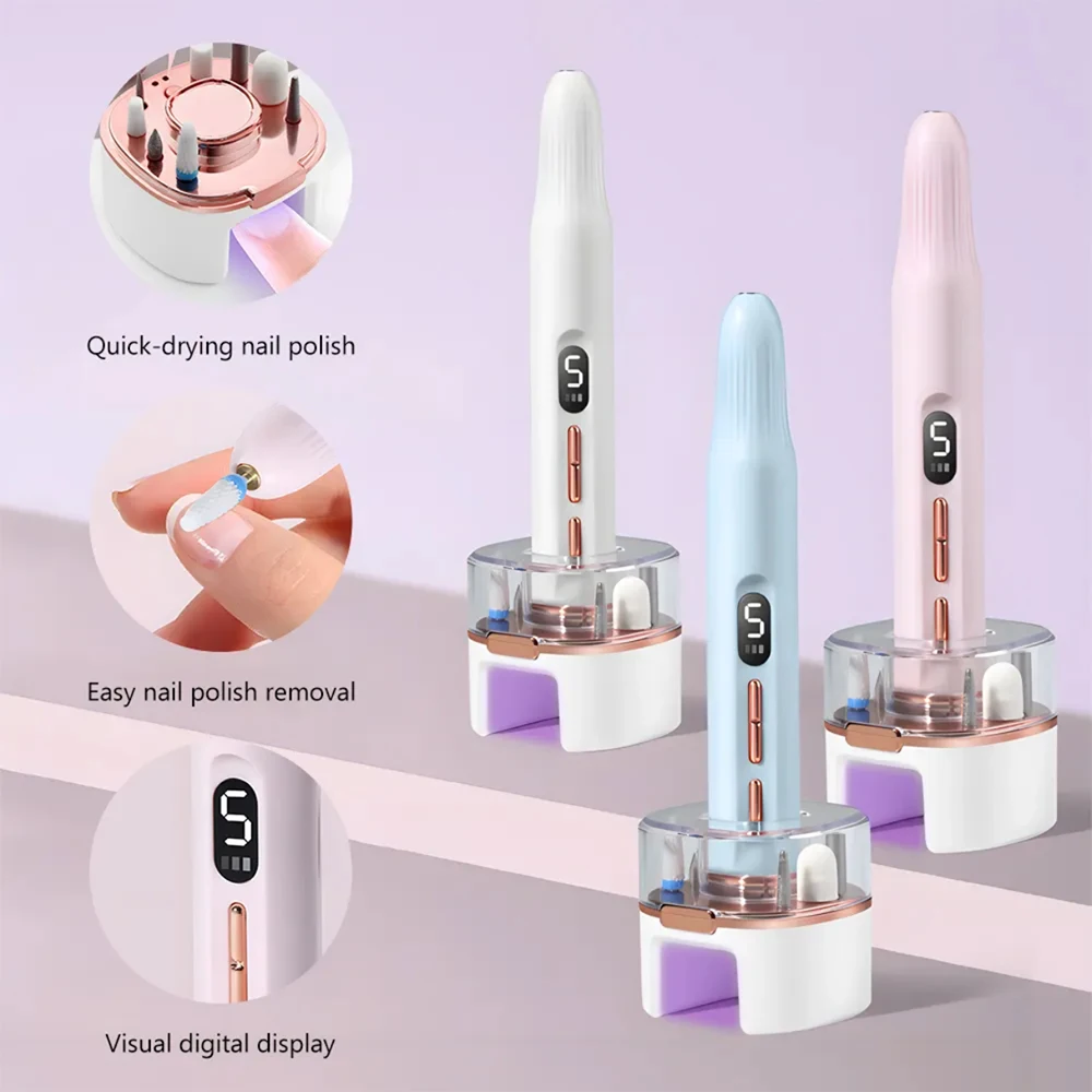 가벼운 전기 네일 폴리싱 도구 USB 충전 네일 그라인딩 머신 가정용