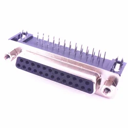 2PCS DB25 Female Male PCB Mount D-Sub 25 pin PCB Connector RS232 Connector 90-degree bent needle DR25 New Hot