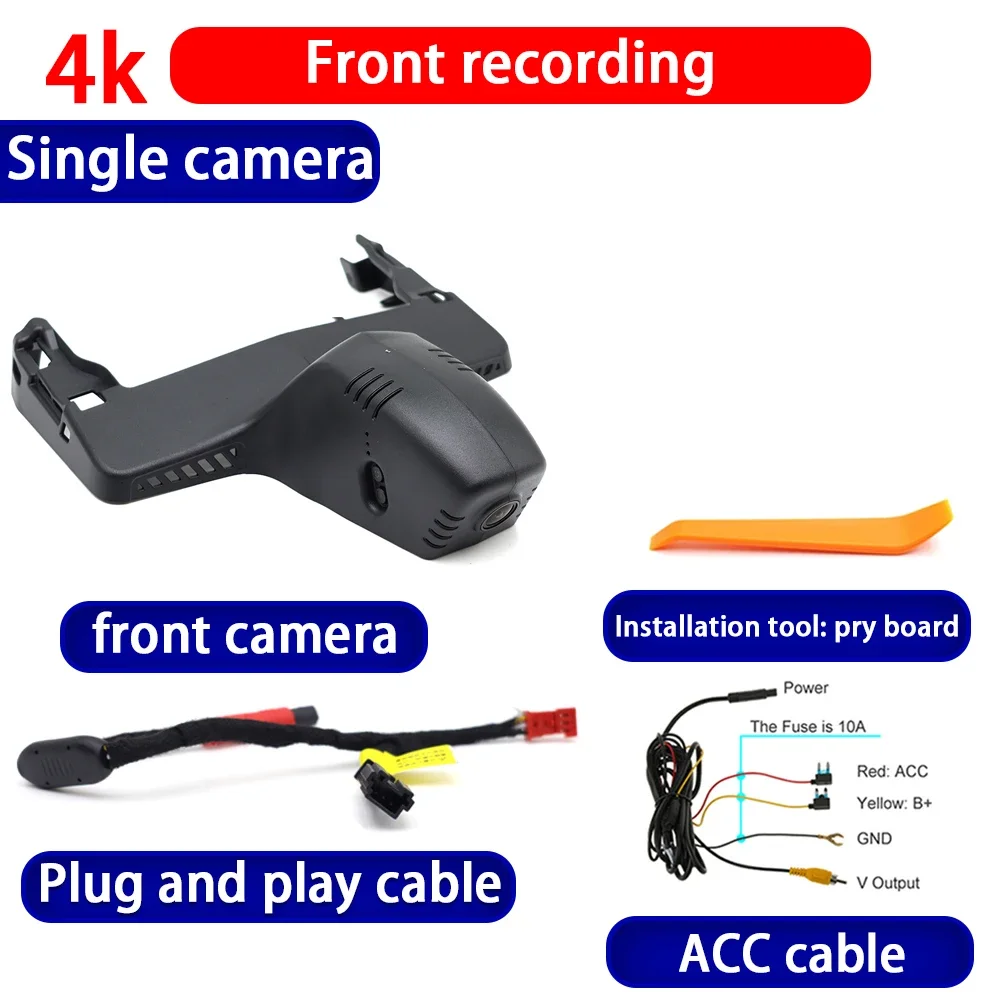 ZhuCamX Videorecorder UHD 4K Plug-and-Play Auto DVR Dashcam Camera voor BMW 5 Serie i5 G60 G61 G6 X1 U11 iX1 X6 G6 M X6M F96