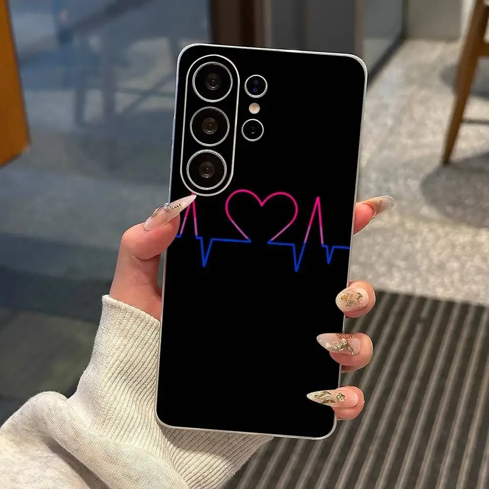 love Bisexual Art   Phone Case For Samsung S25,S24,S21,S22,S23,S30,Ultra,S20,Plus,Fe,Note,10,9,5G Transparent Cover