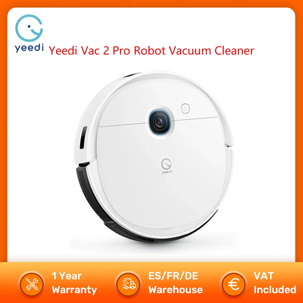 Yeedi Vac 2 Pro Robot Vacuum Cleaner 3000Pa Suction 240mins Runtime Wet and Dry Cleaner Carpet Detection App Voice Control