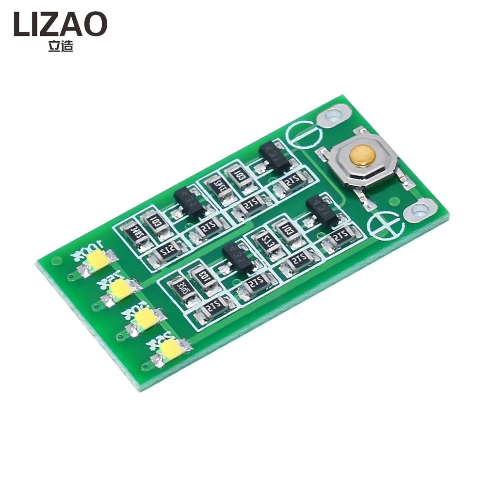 3S 11.1V/12.6V LiPo Battery Capacity Indicator, LED Power Level Display Module for 3-Series Lithium Packs