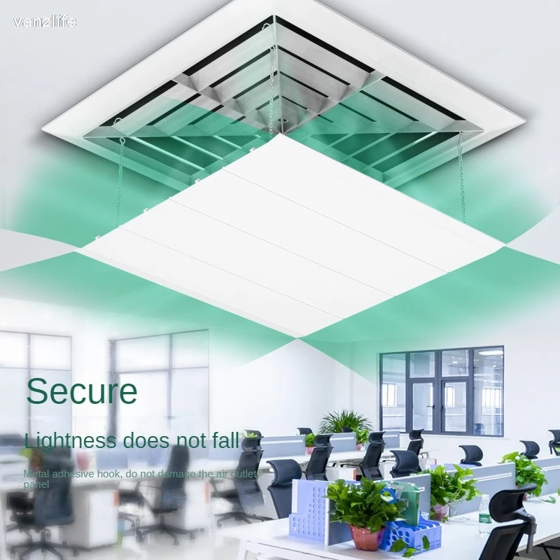 Central Air Conditioner Windshield Office Ceiling Suspended Square Air Outlet Anti-Direct Blowing Cover Wind Deflector Baffle