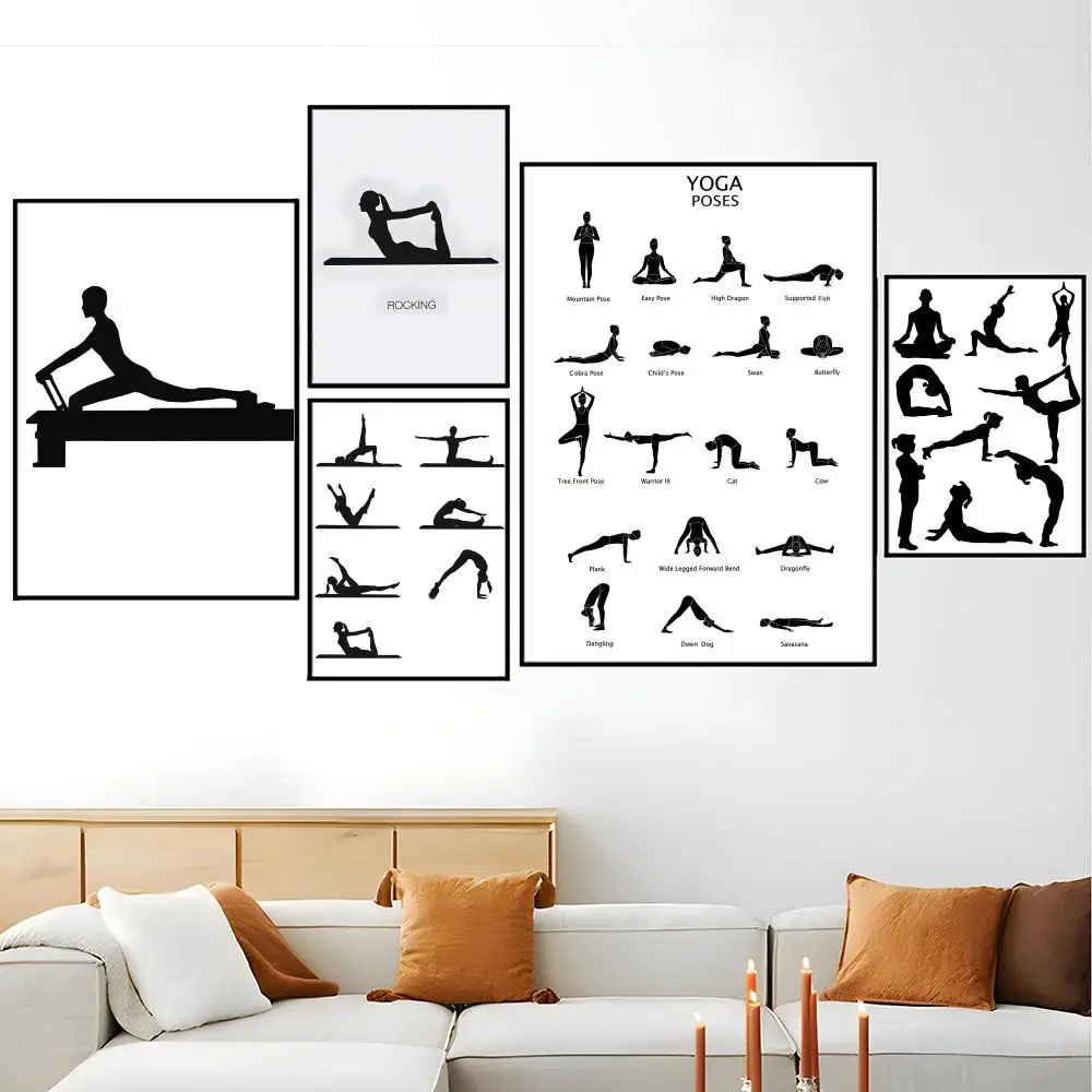 Art P-Pilates S-Simple Poster Modern Minimalism Aesthetic Art Prints Bedroom Kitchen Home Decor Art Poster Gifts