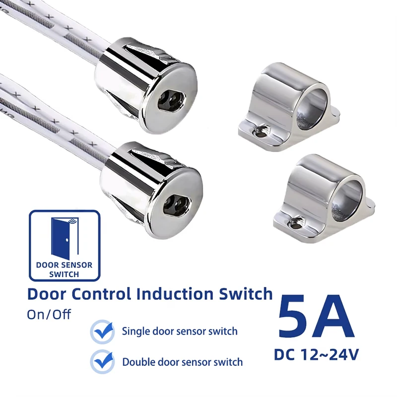 12V/24V 5A IR Proximity Sensor Switch / Automatic On/Off LED Light Controller for Cabinet, Door & Drawer