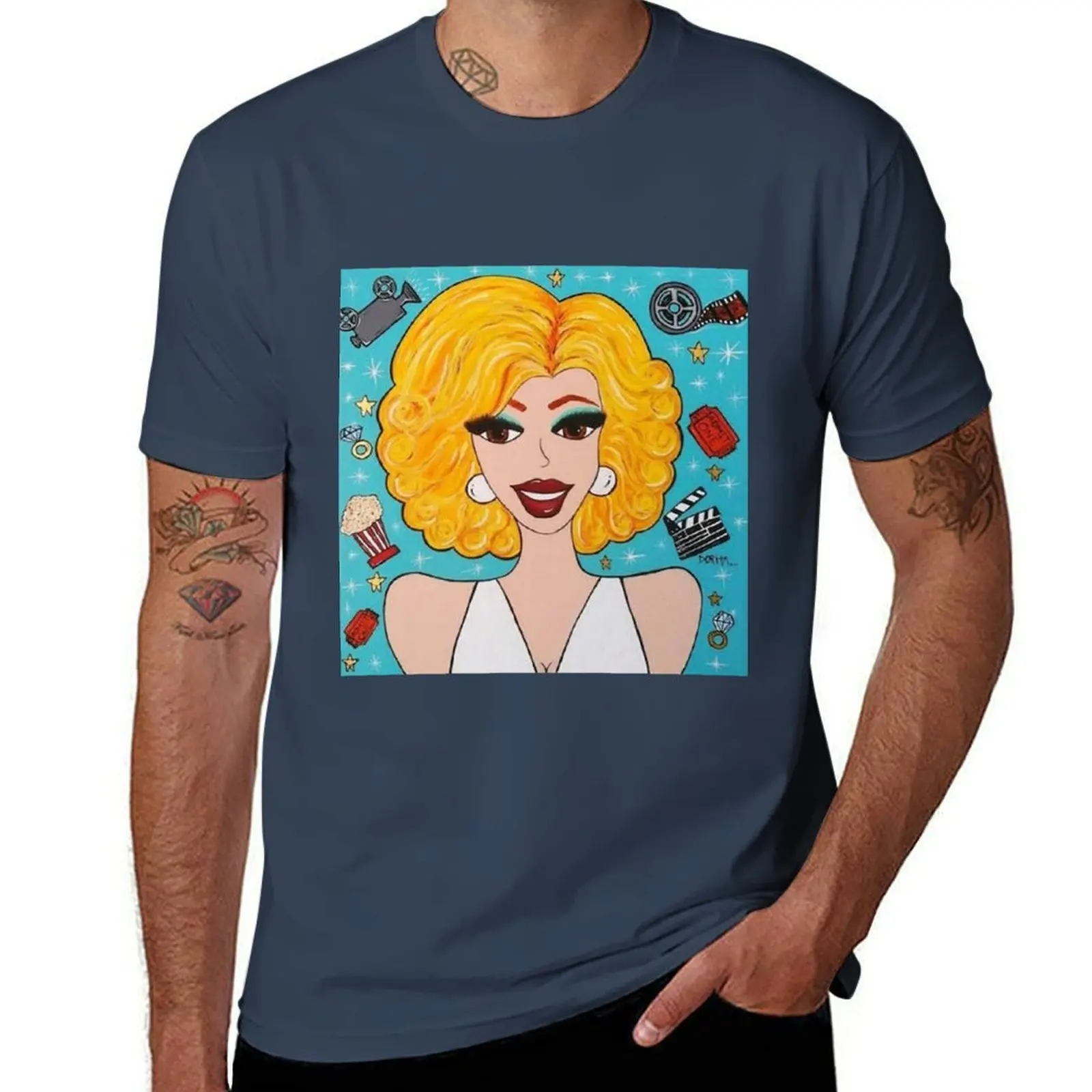 Mari_Turquesa T-Shirt Dry Fit Athletic Short Sleeve Shirt