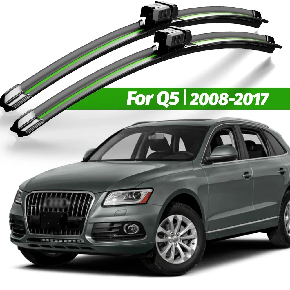 

Wiper LHD Front Wiper Blades For Audi Q5 2008 - 2017 2015 2016 Windshield Windscreen Window Car Rain Brush 24"+20" Accessories