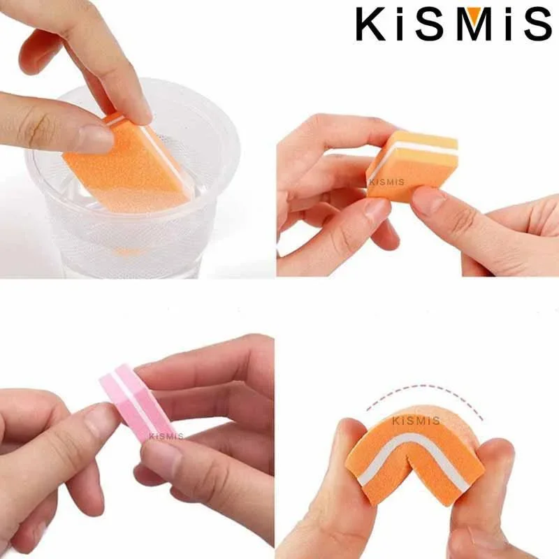 10 قطع من إسفنجة الرملي الصغيرة، أداة مانيكير لملفات الأظافر من الأكريليك، ملحقات العناية بالأظافر الاحترافية