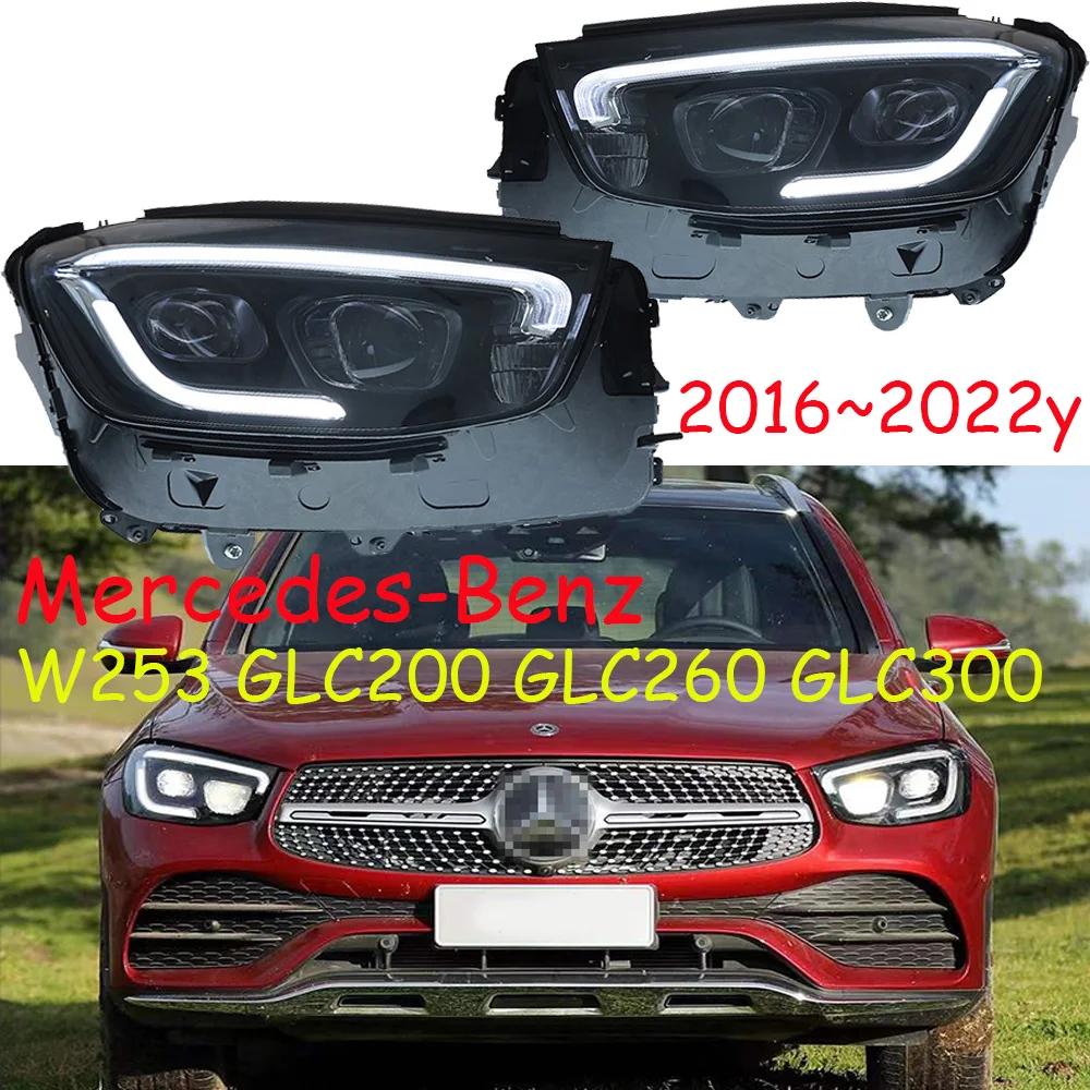 car bumper headlamp for Mercedes Benz headlight GLC W253 GLC200 GLC260 GLC300 2016~2022y LED DRL car accessories W253 fog light