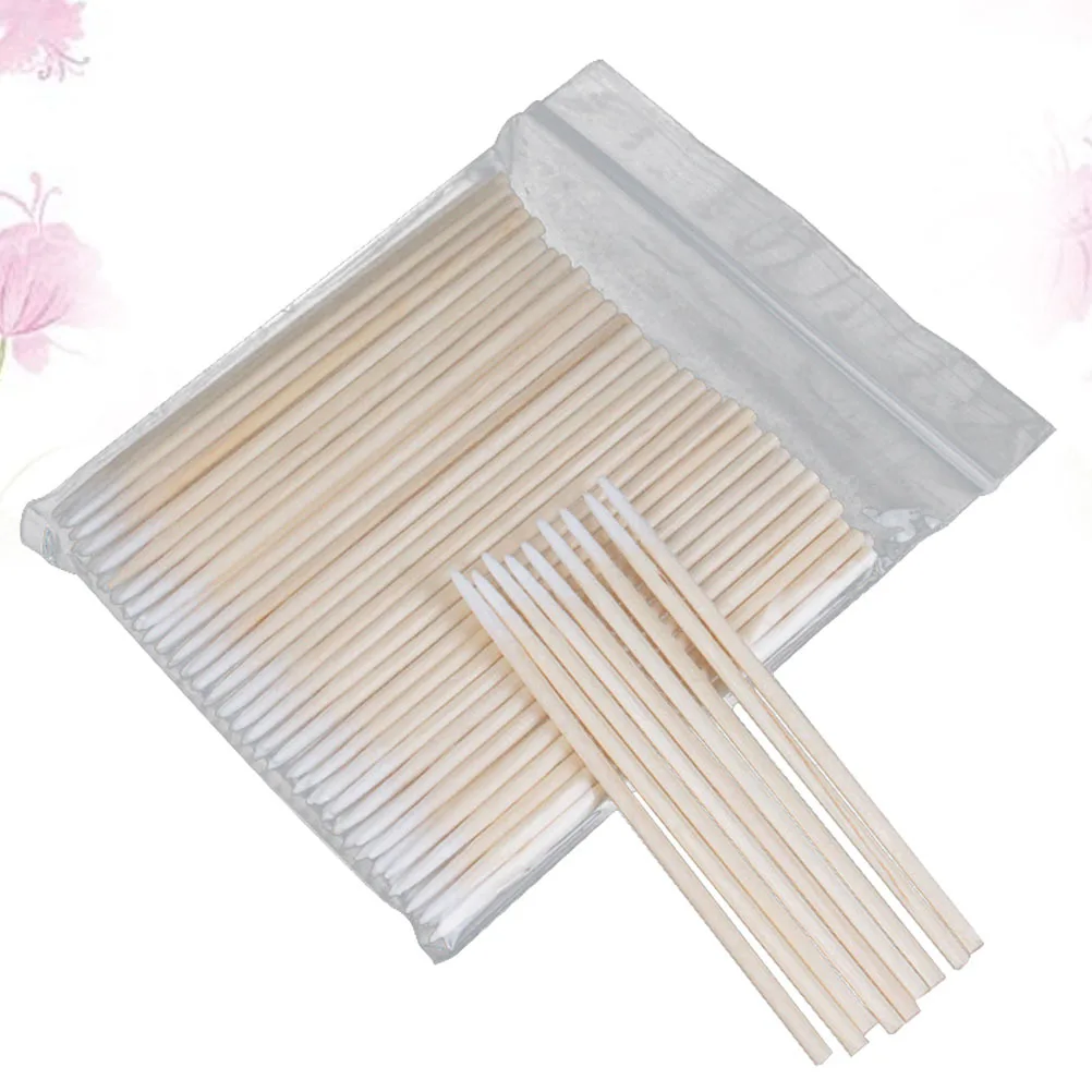 300 قطعة مسحات القطن الخشبية القابل للتصرف متعددة الأغراض تنظيف العصي ل رمش تمديد مسمار الفن الحرفية أدوات النظافة