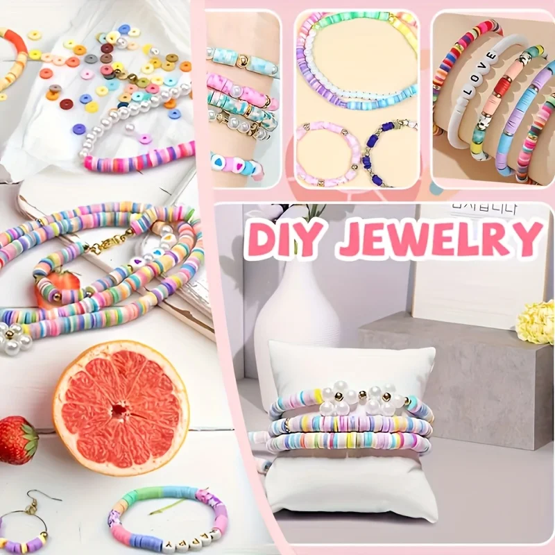 Beaded Bracelet Craft Set - Girl DIY Jewelry Making Set, Birthday, Halloween, Christmas Festival Gift