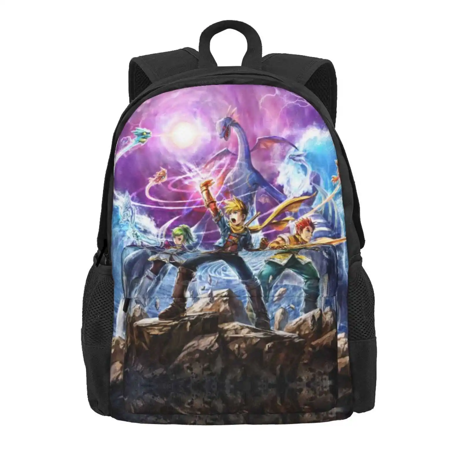 Golden Sun Hot Sale Schoolbag Backpack Fashion Bags Golden Sun Game Boy Advance