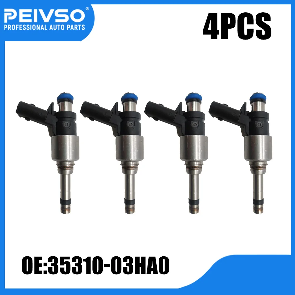 4PCS 35310-03HA0 Fuel Injectors For 2017-2020 Hyundai Ioniq 2017-2020 Kia Niro 3531003HA0
