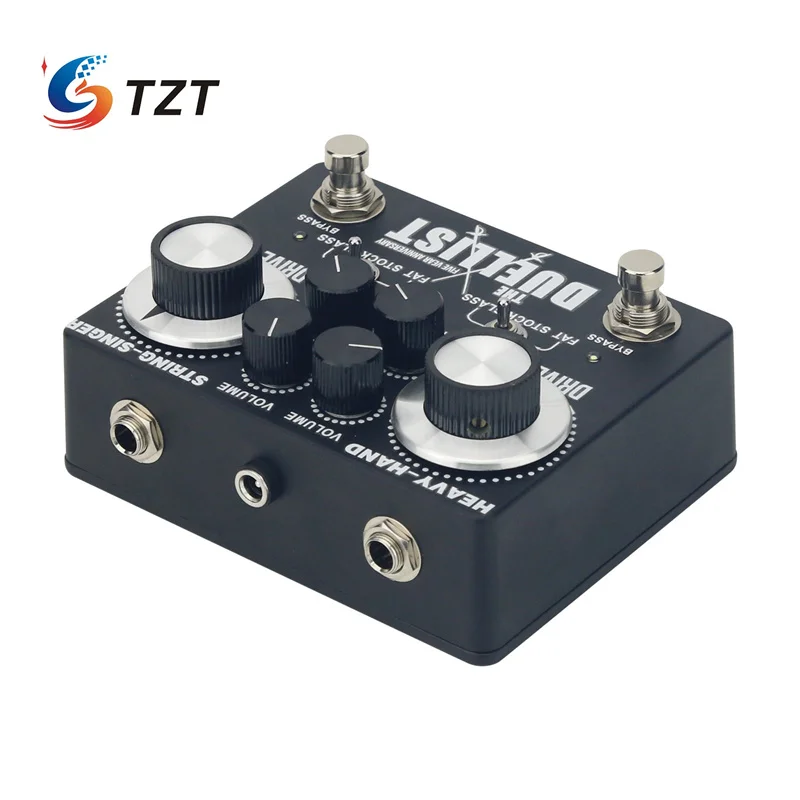 Imagem -04 - Tzt-kt Alta Sensibilidade Dual Channel Overdrive Guitarra Elétrica Efeitos Substituição do Pedal para Duellist Nova Versão