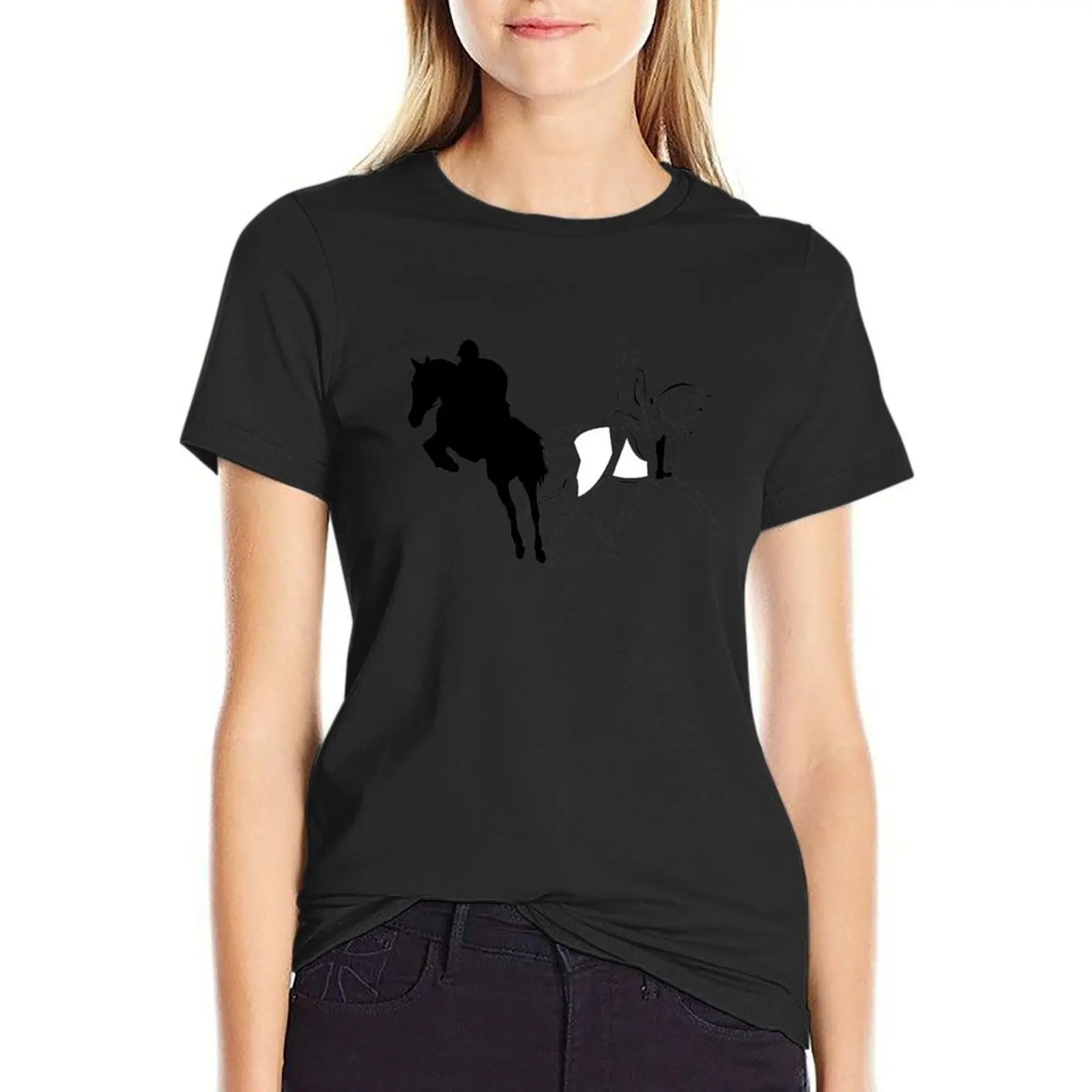 

Jumper and Dressage T-Shirt animal prinfor female summer clothes ariat shirts for Women