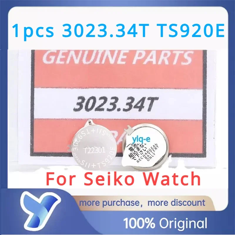 1PCS 3023.34T TS920E 3023-34T TS920 3023 34T TS920 Seiko Watch Kinetic Energy Rechargeable Battery for V172, V173, V174 and V175