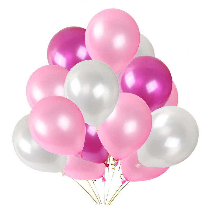 10/12 Inch Glossy Pearl Gold Black Pink Latex Balloons Air Balls Wedding Happy Birthday Decor Baby Shower Kids Toys Globos