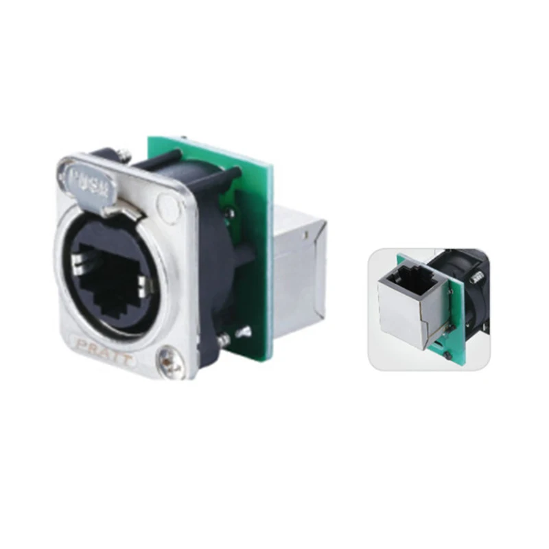 50 шт./лот NE8FDP-R Ethercon RJ45 Feedthru D-Series панельный разъем