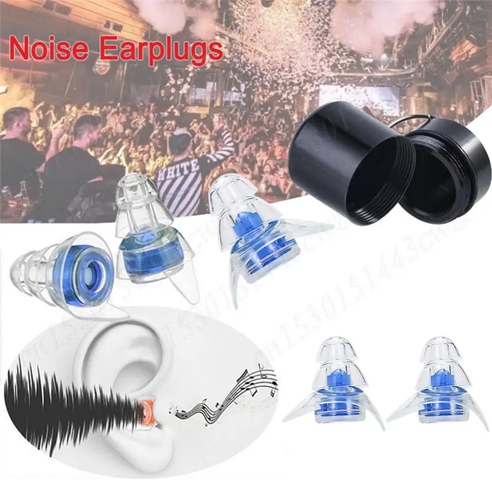 

1 Pair Soft Ear Plug Noise Reduction Sound Insulation Earplug Reusable Flexible Earplugs for Sleeping Study Concert Hearing
