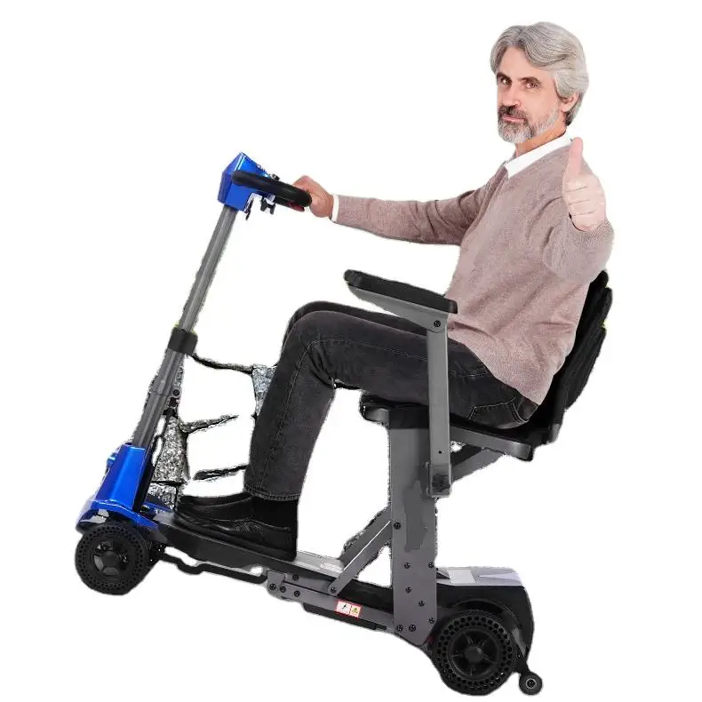 

Portable Outdoor Electric Scooter With Remote Control For Elderly Or Disabled People Handicapped Mobility Aid