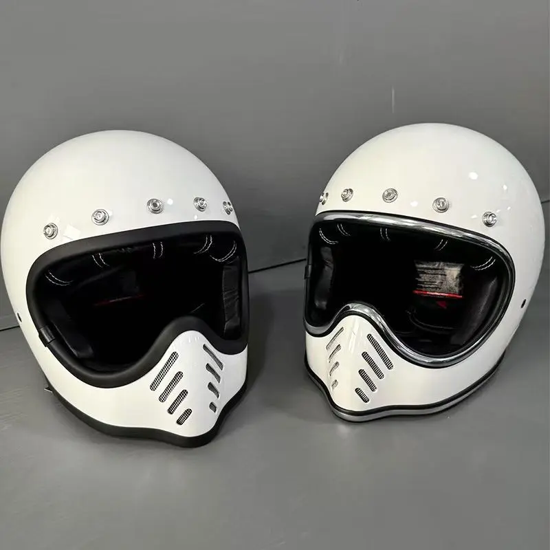 Retro Mini BornFree Mini Moto3 Motorcycle Equipments & Parts Helmets & Headwear Small Shell Hlemet Yellow Red Capacete