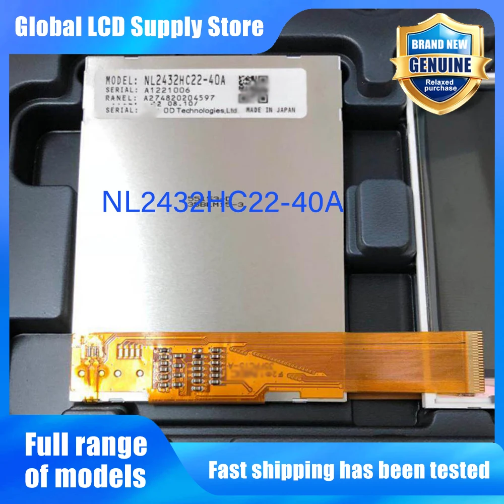 NL2432HC22-40A New Original A-Grade 3.5 inch 240x320 LCD Display Screen for Industrial Equipment