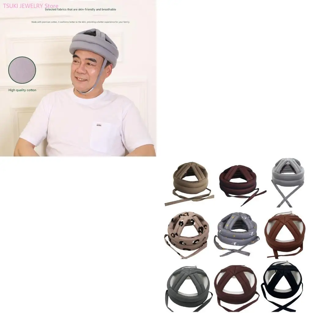 62KE AntiFall Safety Head Cap Comfortable Protective Helmet For Seniors