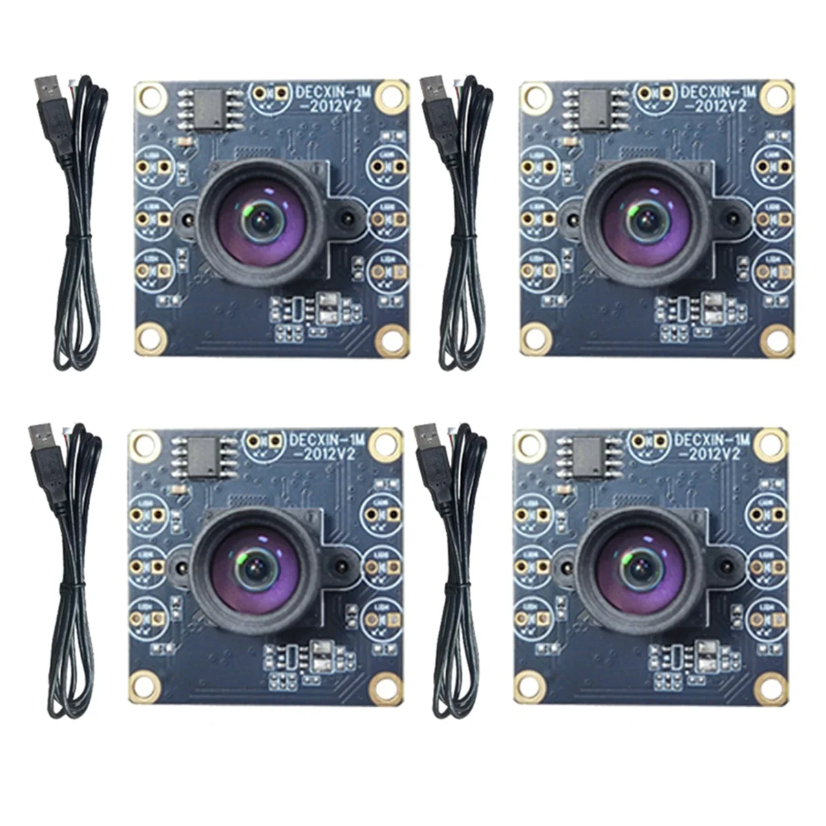 4 قطعة وحدة كاميرا 100 درجة 1MP OV9732 1280x720 USB سائق مجاني التركيز اليدوي مع كابل 2 متر ل WinXP/7/8/10