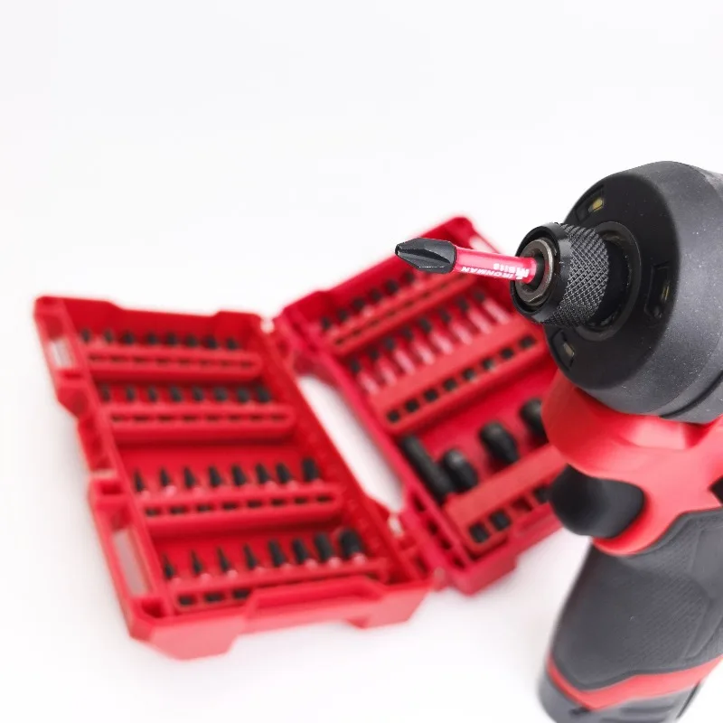 53/85pcs Magic Bits Box Impact Hex Head Wrench Drill Bits 1/4 Inch Screwdriver Bit S2 Steel Magnetic Screw Extension Adapter