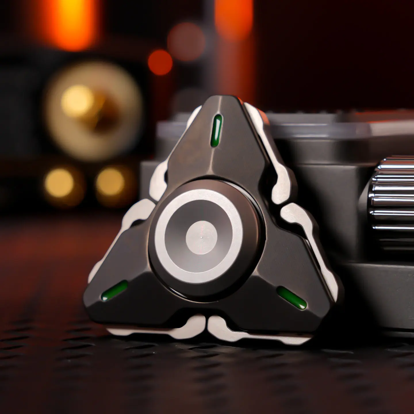 SJYEDC Fuyou Cannon Rotating Armor Rotating Mechanical Metal Fingertip Gyroscope Stress Relief Toy