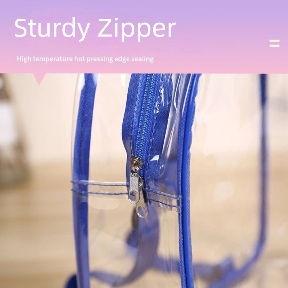 Nueva mochila impermeable para niños, bolsas transparentes para aperitivos y juguetes, bolsa con cremallera para almacenamiento de gelatina, bolsas de regalo impermeables, mochila para niños
