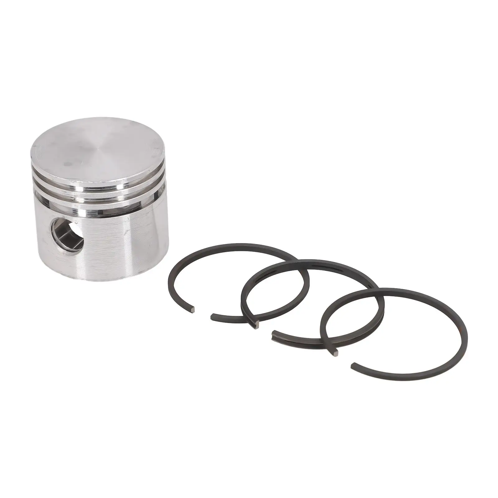 1pc Air Compressor Piston &3pcs Piston Rings Kits Set Oil Ring Air Pump Accessories Metal Pneumatic Parts 42/47/48/51mm