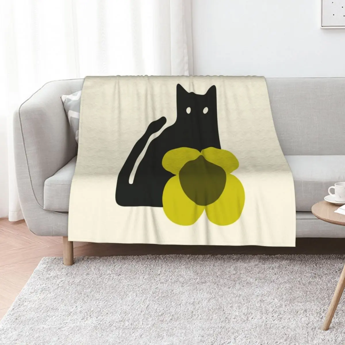 Orla Kiely, Cat ,orla kiely pattern Throw Blanket Summer Beddings Bed Fashionable Luxury Custom Decorative Throw Loose Blankets