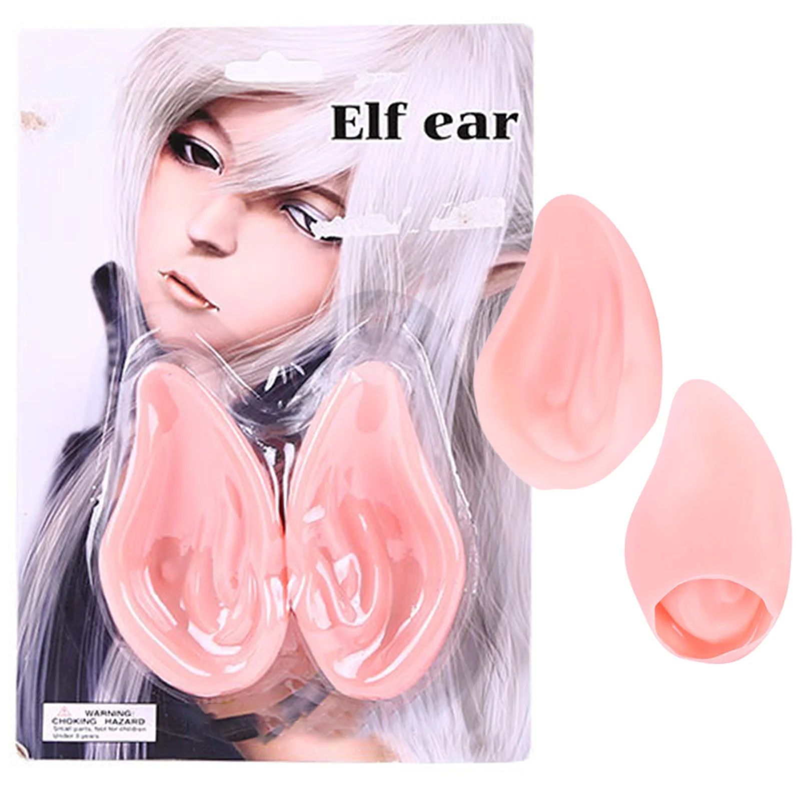 1Pair Halloween Latex Elf Ear Fairy Ear Vampire Ears Dress Up Cosplay Accessories Halloween Supply Christmas Decor