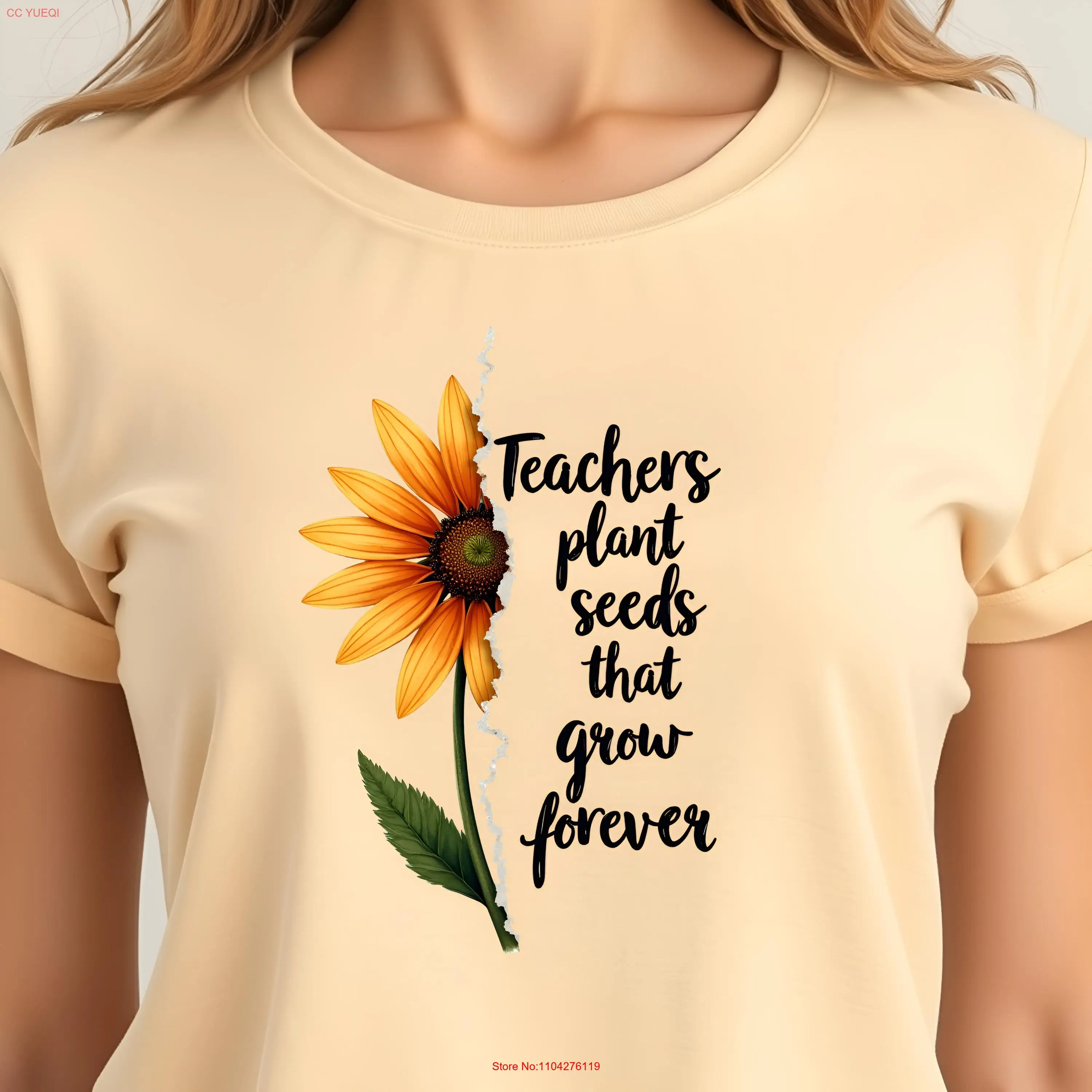 Teachers Plant Seeds That Grow Forever With Flower classic tee long or short sleeves