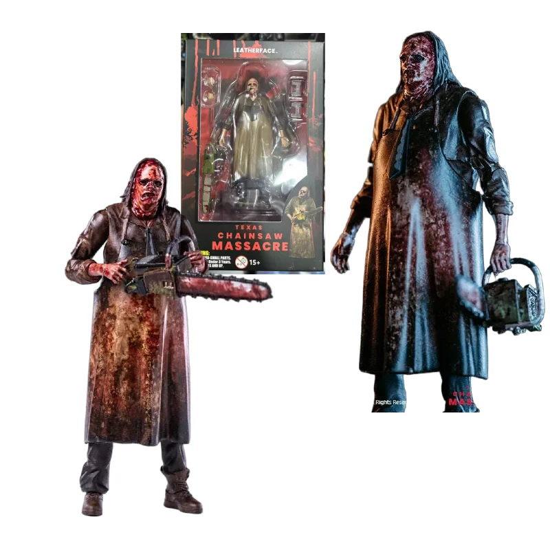 

【In Stock】EMT0107 Texas Chainsaw Massacre Leatherface Massacre Version 4 Nches Action Figure Animation Model Toy Collection Gift